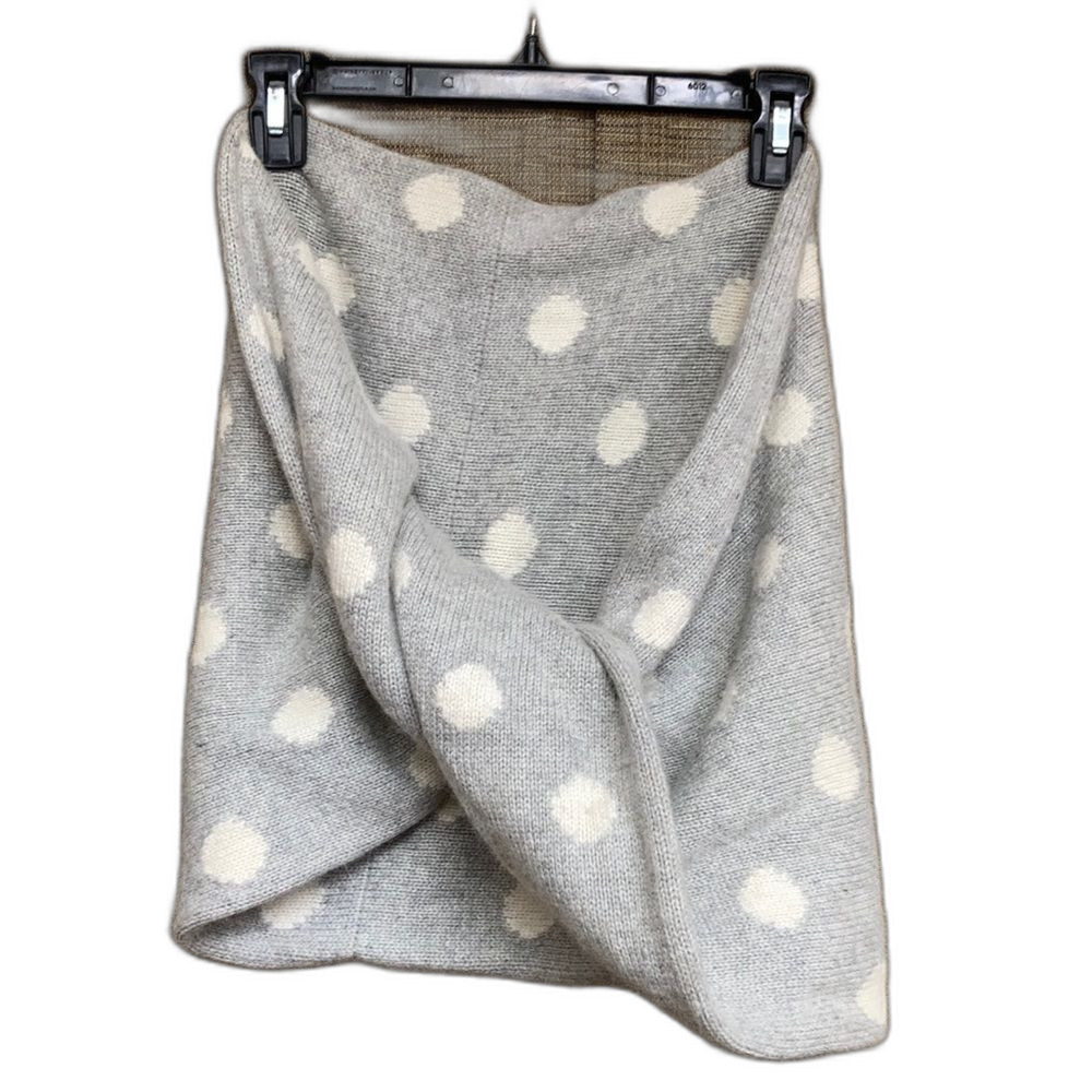 JCrew wool polka dot infinity scarf